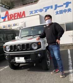 長らくお待たせいたしました！　ジムニー納車です。